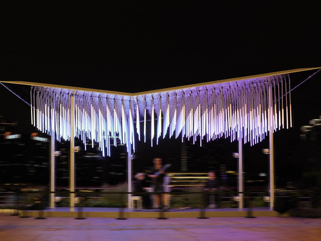 黄浦江边的“夜光蝴蝶”