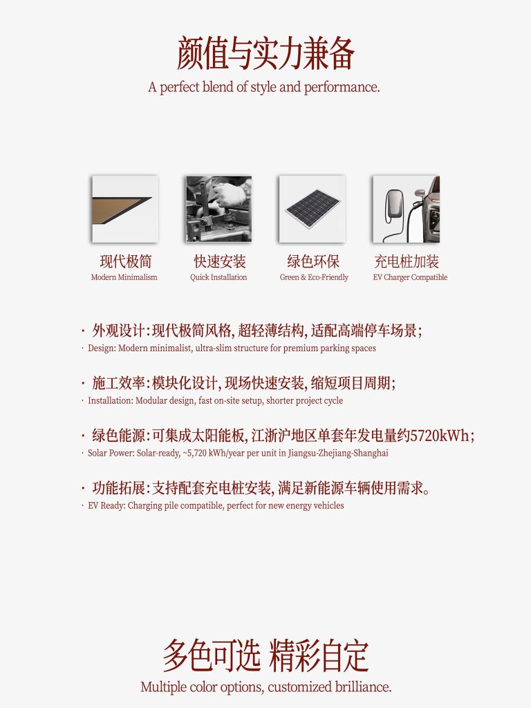 新品发布｜超薄停车棚上线！多功能集成 极简快装插图1