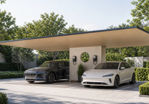 superthin-carport-green-lowcarbon-no-solar-v2 超薄停车棚绿色低碳绿化场景配图