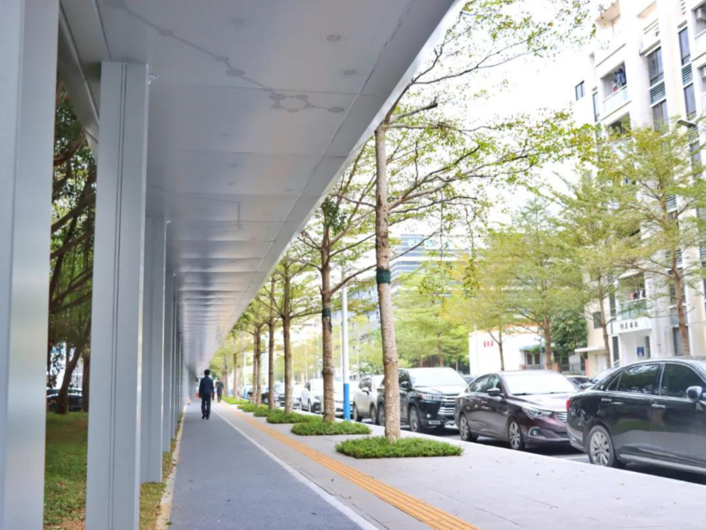 深汕合作区首条风雨连廊示范段