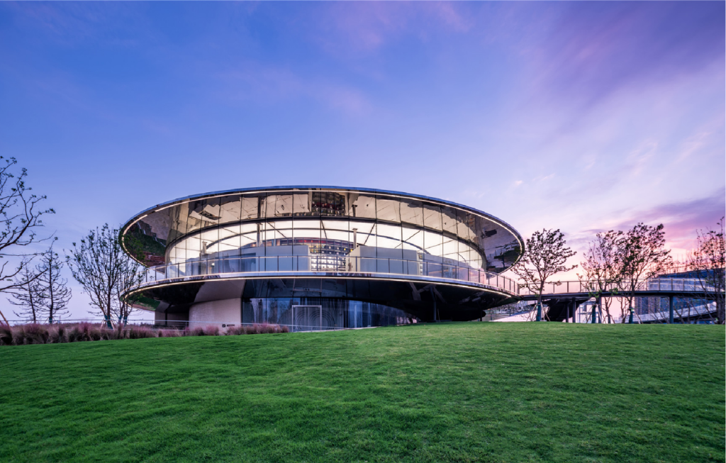 超薄屋面结构让建筑创作自由?5大应用形式展示!插图5 项目案例:南昌旭辉中心售楼处合作设计方:cpc建筑设计