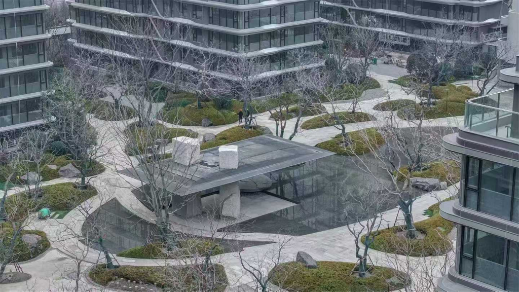 18m×9m板桁架打造金石之亭超薄屋面