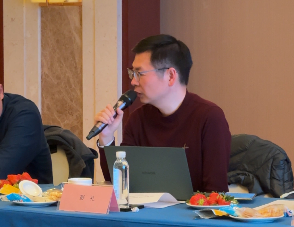 上海泰大建筑科技有限公司总经理彭礼做项目介绍